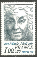 349 France Yv 1986 Marie Noel Poète Catholique MNH ** Neuf SC (1986-1c) - Donne Celebri
