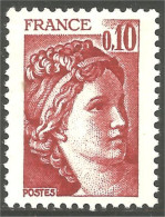 349 France Yv 1965 Sabine De Gandon 10c Rouge Red MNH ** Neuf SC (1965-1d) - Otros & Sin Clasificación