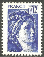 349 France Yv 1963 Sabine De Gandon 2c Bleu Blue MNH ** Neuf SC (1963-1d) - Other & Unclassified