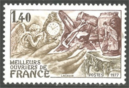 349 France Yv 1952 Musique Nusic Harpe Harp Ange Musicien Angel MNH ** Neuf SC (1952-1f) - Musik