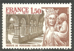 349 France Yv 1938 Abbaye De Fontenay Abbey MNH ** Neuf SC (1938-1c) - Christentum