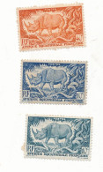 Lot De Timbres  AEF Afrique Equatoriale Française Rhinoceros - Nuevos