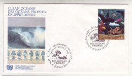 Europe - Nations Unies - Clean Oceans - FDC Genève 13/3/1992 - M314 - Gebraucht