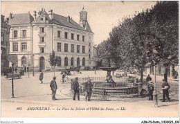 AJMP3-0221 - POSTE - ANGOULEME - LA PLACE DU MURIER ET L'HOTEL DES POSTES - Poste & Facteurs