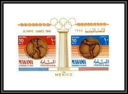 Manama - 3470/ Bloc N°19 Fencing Swimming Jeux Olympiques (olympic Games) Mexico 1968 Neuf ** MNH - Zomer 1968: Mexico-City