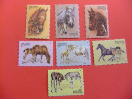 111 KYRGYZSTAN 1995 / FAUNA ANIMALES CABALLOS HORSE / YVERT 66 / 72 ** MNH - Kirgisistan