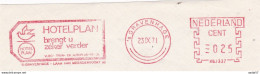 Netherlands Pays Bas Meter Cut Flag HOTELPLAN Vlieg- , Trein- En Autoplanreizen 1971 - Trenes