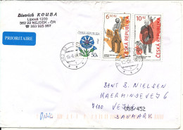 Czech Republic Cover Sent To Denmark 15-6-2004 Topic Stamps - Cartas & Documentos