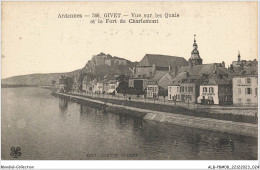 ALBP8-08-0715 - Ardennes - 366 GIVET - Vue Sur Les Quais Et Le Fort De Charlemont  - Givet