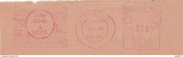 Netherlands Pays Bas Meter Cut Flag Van Gend & Loos Expediteurs Sinds 1796 1968 - Treni