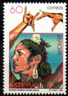 Spain 1996 Flamenco Dance 1 Value MNH Castagnettes, Danser Carnen Amaya - Baile