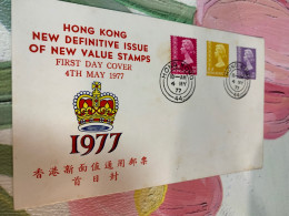 Hong Kong Stamp 1977 Definitive FDC  Cover - Unused Stamps