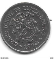 Luxembourg 25 Centimes 1919   Km 32   Xf+ Cat Val 35$ - Luxemburg