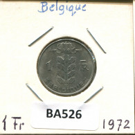 1 FRANC 1972 FRENCH Text BELGIQUE BELGIUM Pièce #BA526.F.A - 1 Franc