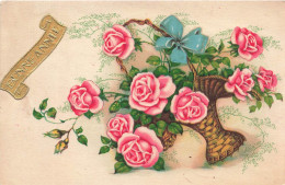 FETES - VOEUX - Nouvel An - Bonne Année - Un Bouquet De Fleur - Carte Postale Ancienne - Neujahr