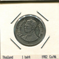 1 BAHT 1982 TAILANDESA THAILAND Moneda #AR998.E.A - Tailandia