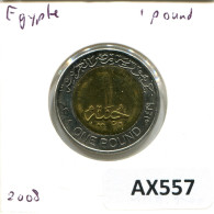 10 POUND 2008 EGYPTE EGYPT BIMETALLIC Islamique Pièce #AX557.F.A - Egypte