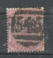 GB 1880: 2 D QV Rose, Used, No Fault Sign. H.Richter, Cancellation See Scan; S.G.-spec. K5 - Gebruikt