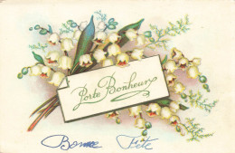 FETES - VOEUX - Porte Bonheur - Bonne Fête - Fleurs - Colorisé - Carte Postale Ancienne - Andere & Zonder Classificatie