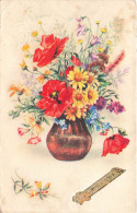 FETES - VOEUX - Nouvel An - Bonne Année - Des Fleurs Dans Une Vase - Colorisé - Carte Postale Ancienne - Autres & Non Classés