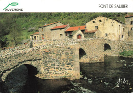 FRANCE - Le Pont De Saurier - Sur La Couze Pavin - Carte Postale - Auvergne Types D'Auvergne