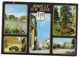 Romilly Sur Seine - 1990 - Rue De La Boule D'or - Pce De La Gare - Rond Point  # 10-23/15 - Romilly-sur-Seine
