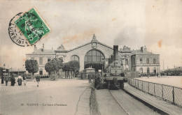 Nantes * La Gare D'orléans * Le Train * Locomotive * Ligne Chemin De Fer - Nantes