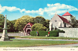 ROYAUME-UNI - Angleterre - Rottingdean - Village Green And St. Margaret's Church - Colorisé - Carte Postale - Otros & Sin Clasificación