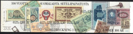 1985 Finland Finnish Banknotes Booklet FD-stamped. - Markenheftchen