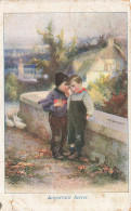 ILLUSTRATEURS - NON SIGNES - Deux Petits Garçons Confiant Des Secrets - Important Secret - Carte Postale Ancienne - Non Classificati