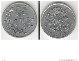 Luxembourg  25 Centimes 1972   Km 45a.1  Unc !!!! - Luxembourg