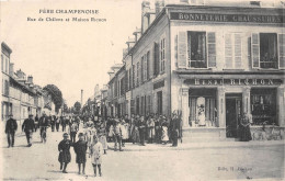 51-FERE-CHAMPENOISE- RUE DE CHÂLONS ET MAISON RICHON - Fère-Champenoise