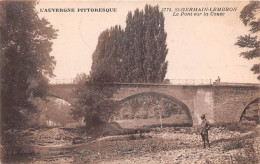 ST GERMAIN LEMBRON Le Pont Sur La Couze 12(SCAN RECTO VERSO)MA0097 - Saint Germain Lembron