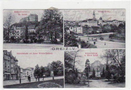 39017702 - Greiz I. V. Mit 4 Verschiedenen Abbildungen Gelaufen Von 1923. Gute Erhaltung. - Greiz