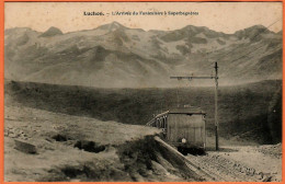 31 - B35096CPA - LUCHON - L'arrivée Du Funiculaire à Superbagnères - Très Bon état - HAUTE-GARONNE - Superbagneres