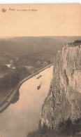 BELGIQUE - Freyr - Vue Les Rochers Et Château - Vue D'ensemble - Bateaux - Carte Postale Ancienne - Dinant