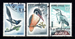 Cambodge - 1964  - Oiseaux    - N° 147 à 149  -  Oblit - Used - Cambodge
