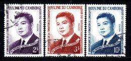 Cambodge - 1964  - Fondation De Sangkum   - N° 153 à 155   -  Oblit - Used - Cambogia