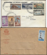 Nouvelle-Calédonie 1947 à 1964 Y&T Service 107 à 113 Phares Sécurité Sociale. FDC + Timbre Complémentaire Seul / Lettre - Phares