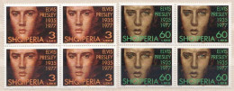 Albania MNH Set In Blocks Of 4 Stamps - Elvis Presley