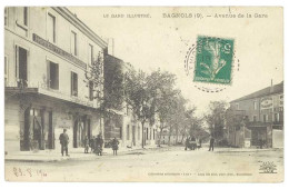 Cpa Gard - Bagnols - Avenue De La Gare - Bagnols-sur-Cèze