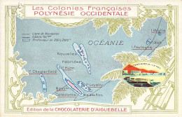Les Colonies Françaises - Polynésie Occidentale - Edition De La Chocolaterie D'aiguebelle - Carte Postale Ancienne - Polynésie Française