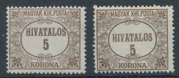 1921/24. Official - Misprint - Variétés Et Curiosités