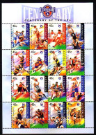 AUSTRALIEN MI-NR. 1543-1558 POSTFRISCH(MINT) 100 JAHRE AUSTRALISCHE FOOTBALL-LIGA (AFL) - Blocks & Kleinbögen