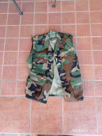 US ARMY - COAT VEST WOODLAND CAMO SMALL EXTRA SHORT SIZE - Uniforms