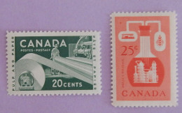 CANADA YT 289/290 NEUFS*MH"RESSOURCES ECONOMIQUES" ANNÉE 1956 - Nuovi