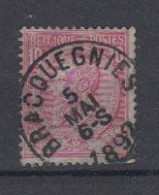 BELGIË - OBP - 1884/91 - Nr 46 T0 (BRACQUEGNIES) - Coba + 4.00 € - 1884-1891 Leopold II