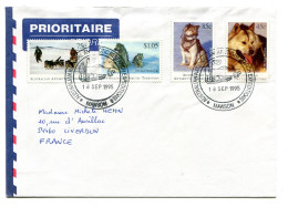 0098 - 0099 - 0100 - 0101 - 1994 - Lettre Pour La France - Mawson - Australian National Antartic Research Expeditions - Lettres & Documents