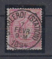 BELGIË - OBP - 1884/91 - Nr 46 T0 (CHARLEROI(STATION)) - Coba + 1.00 € - 1884-1891 Léopold II