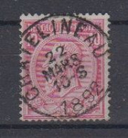 BELGIË - OBP - 1884/91 - Nr 46 T0 (CHATELINEAU) - Coba + 1.00 € - 1884-1891 Léopold II